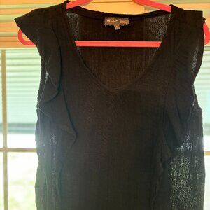 Michael Stars Black linen top